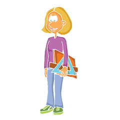 Cartoon school illustration