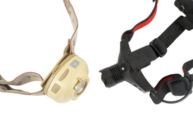 Head-mounted flashlights