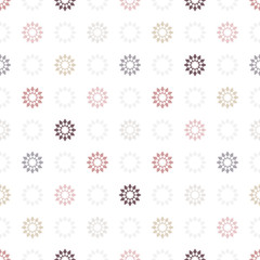 Vector seamless pattern of geometric elements.
