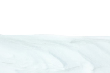 Obraz premium Beautiful natural snowdrift with white background