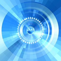 Virtual technology vector background.