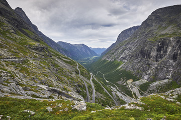 Fototapeta premium Norway. Scandinavia. Travel. Trollstigen road.