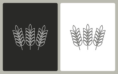 Barley - vector icon.
