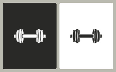 Dumbbell - vector icon.