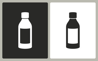 Medicine bottle - vector icon.