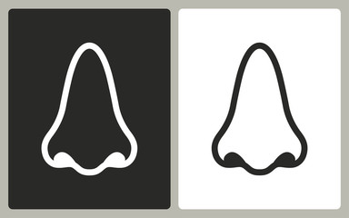 Nose  - vector icon.