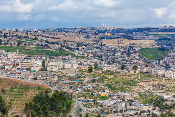 Fototapeta premium Jerusalem Old City and Temple Mount