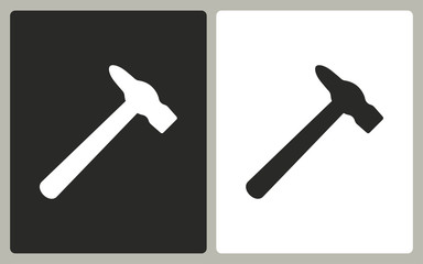 Hammer  - vector icon.