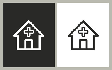 Hospital - vector icon.