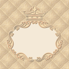 vintage background with royal frame
