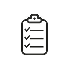 Clipboard - vector icon.