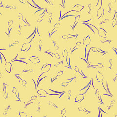 Seamless background with tulips.