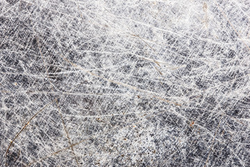 Grunge rusty scratched metal surface.