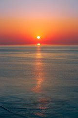 Sunrise on the sea.