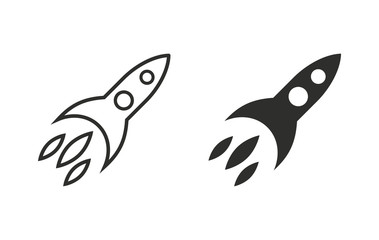 Rocket - vector icon.