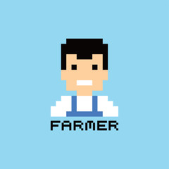 pixel people theme avatar guy