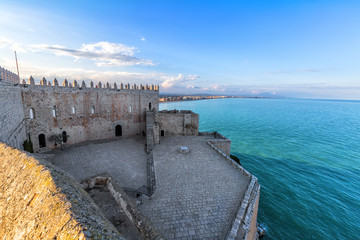 View on Peniscola  from the top of Pope Luna's  Castle , Valencia, Spain