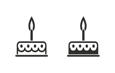 Cake - vector icon.