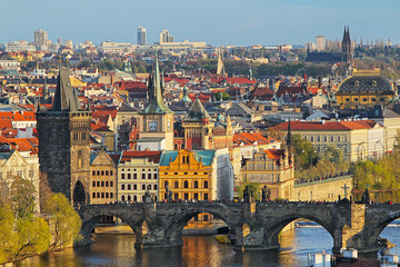 Fototapeta na wymiar Charles Bridge, Prague, Czech Republic