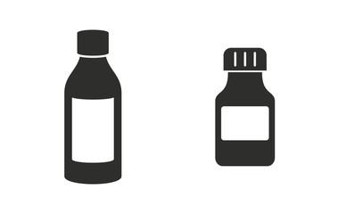 Medicine bottle - vector icon.