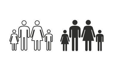 Family - vector icon.