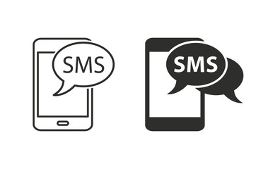 SMS - vector icon.