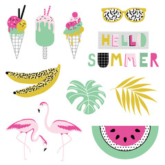 Summer icon set. - 107972457