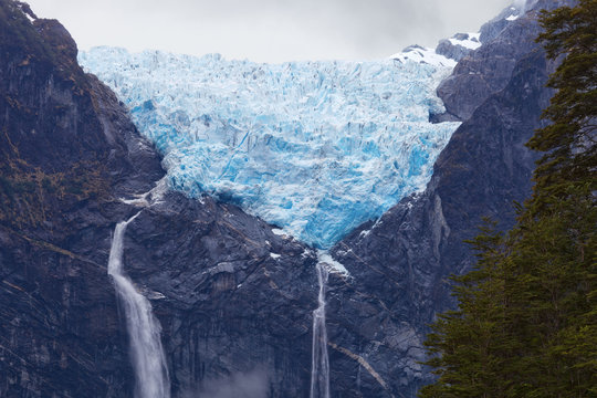 Hanging Glacier, Queulat National Park, Chile