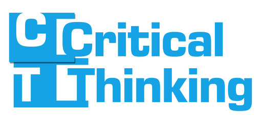 Critical Thinking Blue Abstract Stripes 