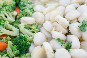 Seared Scallop with chive Butter Sauce