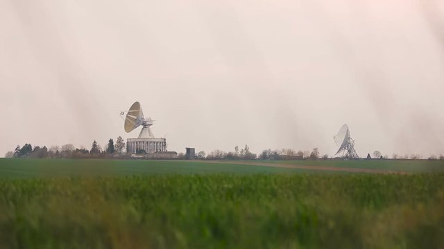 Observatory antennas center in Ukraine