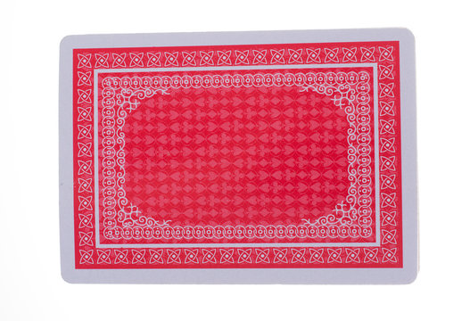 Set of playing cards to play poker in a casino on a white background