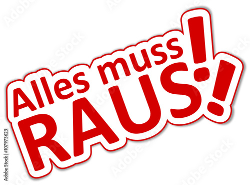 "Alles muss raus #140613-02" Stock image and royalty-free ...