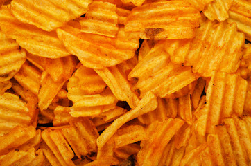 Potato chips background