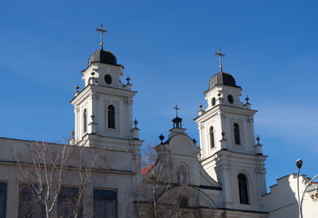Fototapeta na wymiar Church of the Blessed Virgin Mary in Minsk