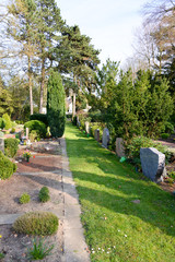 Gräberfeld, Grabsteine