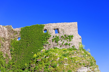 Old fortress stone wall
