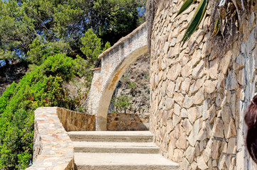 Fototapeta na wymiar Stone steps