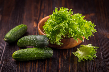 Fresh green vegetables