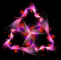 Abstract fractal illustration for creative design