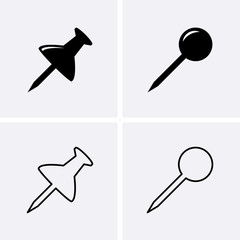 Push Pin Icons