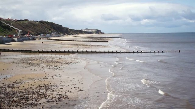 A scenic clip of Cromer beach, UK