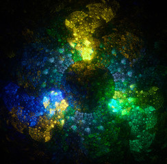 Abstract fractal illustration for creative design