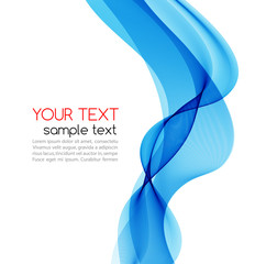 Abstract color wave design element