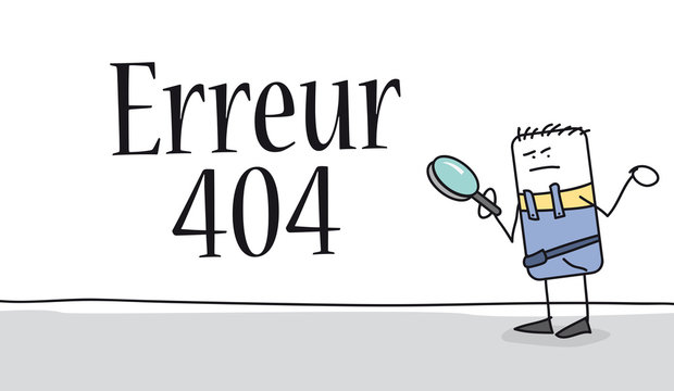 Erreur 404 sur Internet