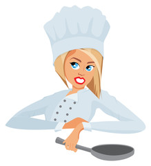 Woman cooking