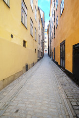 landscape with the image of Stockholm, Sweden