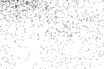 Splatter background. Black glitter blow explosion and splats on white background. Sprinkles spray drops. Grunge sparkles, blots and splashes. Grungy distress texture.