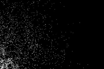 Grainy abstract texture on a black background. Snow texture. Design element. Flat design elements. Black sparkles or glitter  blow.
