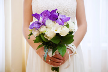 Bridal bouquet in hands